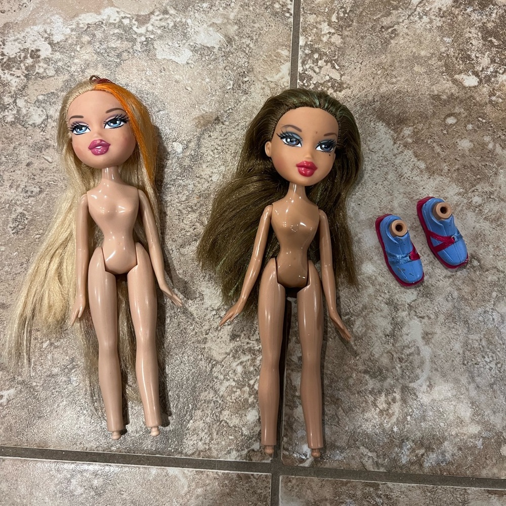Tokyo A Go-Go Bratz Dolls Cloe & Yasmin Naked MGA 2004 Vintage